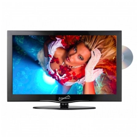 SUPERSONIC Supersonic SC-1912 19 in. Widescreen LED HDTV with Built-in DVD Player SC-1912